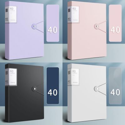 ↂ✉❉ 40 Pages A4 File Bag Large Capacity Waterproof Expanding File Folder Office School Stationery Paper Organizer