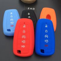 gthrrftdb ZAD 5button silicone car key cover case set shell for ford for Lincoln MKC MKX MKZ navigator smart key cover case