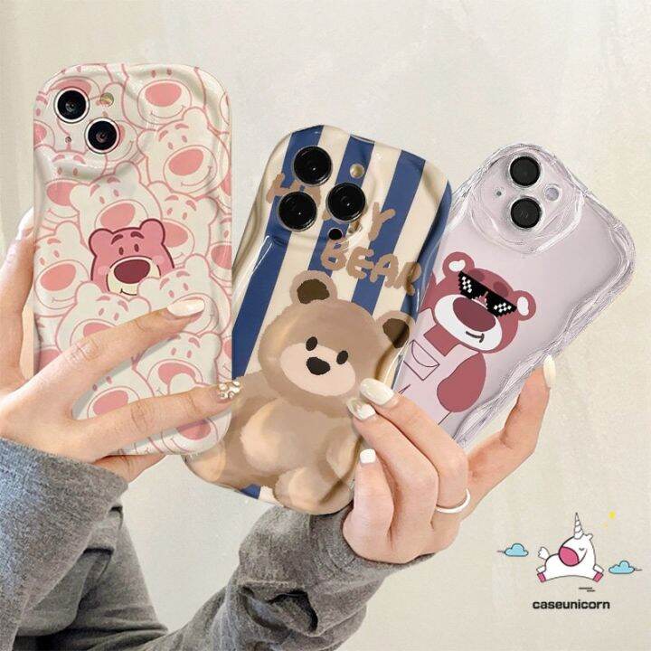 เคสโทรศัพท์มือถือ-tpu-นิ่ม-ขอบโค้ง-กันกระแทก-ลายการ์ตูนหมีน่ารัก-แวววาว-สําหรับ-iphone-7plus-xr-6s-6-7-8-14-13-12-x-xs-2020