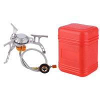 Portable Camping Stove Camping Windproof Outdoor Split Stove Foldable Lightweight Picnic Stove for Hiking Cooking Backpacking honest
