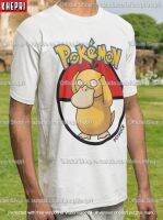 ?ส่งด่วน ฮิตมว๊าก?เสื้อยืด Unisex เสื้อคู่ Cotton TC รุ่น Psyduck Pokemon T-Shirt แบรนด์ Khepri ผ้านุ่ม ไม่หด รีดทับลายได้ ระวังของปลอม!