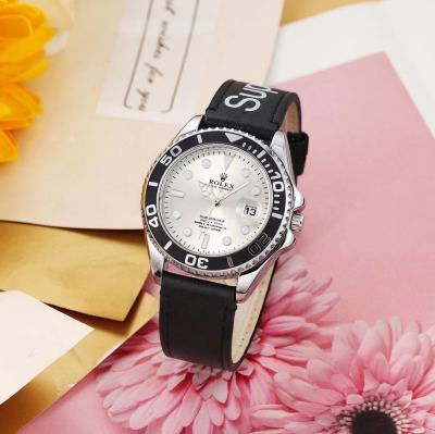 Style】นาฬิกา Unisex แบรนด์หรูสายหนังคุณภาพสูงนาฬิกาควอตซ์ผู้ชายผู้หญิงนาฬิกาข้อมือคลาสสิกสามขานาฬิกาแฟชั่นลำลอง