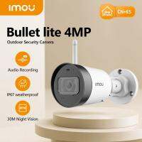 IMOU กันน้ำทรงกระบอก Lite 4MP การแจ้งเตือนการมีไมโครโฟนในตัวการมองเห็นได้ในเวลากลางคืนวิดีโอกล้องวงจรปิด Wi-fi กล้อง IP 30M