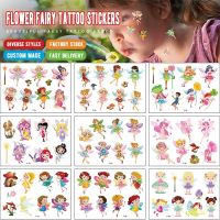 hot！【DT】☄卍  12 animal tattoo stickers simulation cute flower fairy forest Association 3d temporary waterproof