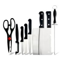 kitchen knife snless set ชุดมีดสแตนเลสสีเงิน