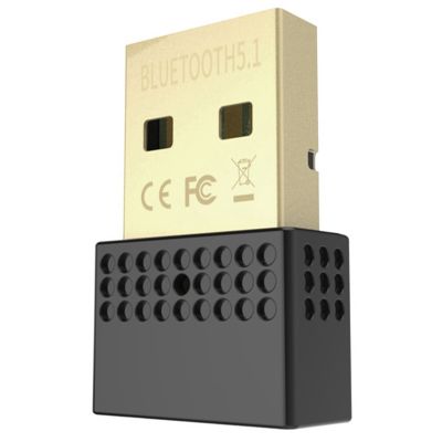 USB Bluetooth 5.1 Adapter, Audio Receiver and Transmitter, for Computer Printer Headset, Driver-Free for Win8.1/10/11