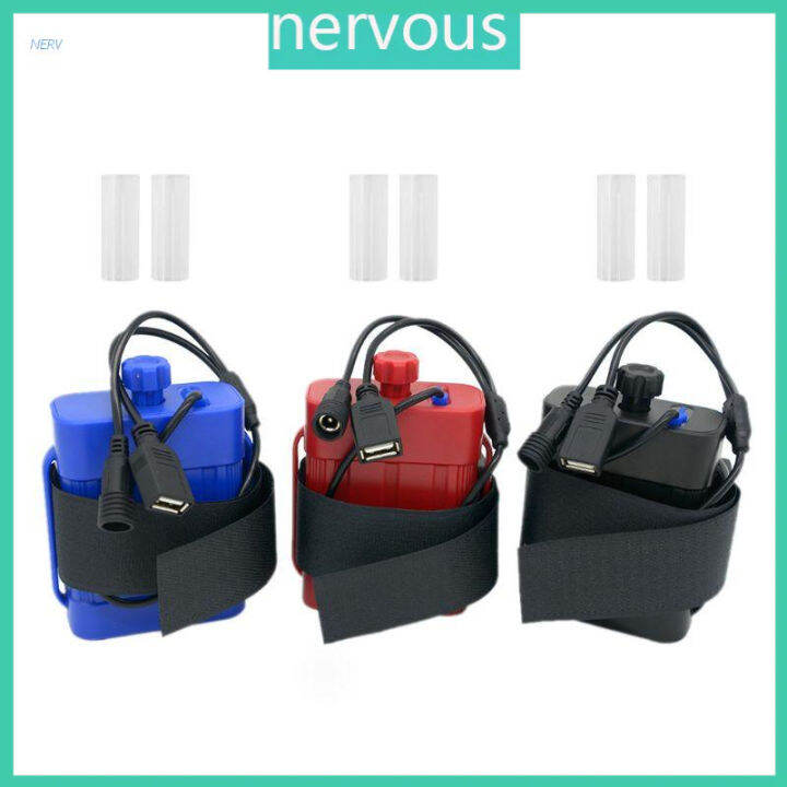 NERV 2X 18650 26650 8.4V Rechargeable Battery Case Pack Waterproof