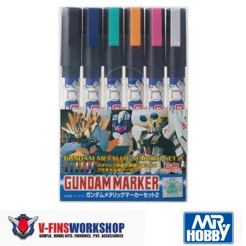 GMS125 Gundam Marker Metallic Set 2 (Set of 6)