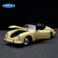 Welly 1:24 Porsche 356A Speedster 1600 Super Alloy กีฬารถ Diecast โลหะรถแข่งรุ่นจำลองเด็กของเล่นของขวัญ