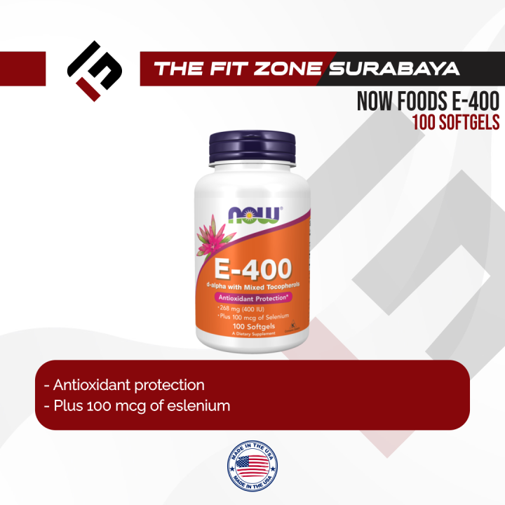 Now Foods E400 100 Softgels Antioxidant Protection Now Vitamin E