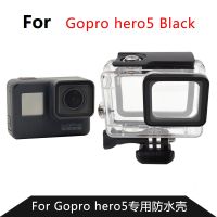 อุปกรณ์เสริมสำหรับกล้องแอคชั่นเคสกันน้ำกล่องป้องกันกรอบเคสสำหรับ Gopro Hero 5 6 7กล้องกีฬาสีดำ Black