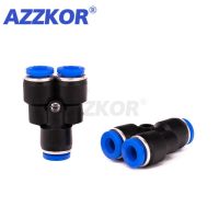 PY Air Quick Plug Connector Y Type 3-way Pneumatic Joint Hose Tube Push in Gas Plastic Pipe Fitting Pneumatic Components 4-16mm