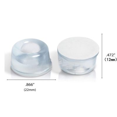 12pcs Clear Self Adhesive Door Stopper Rubber Damper Buffer Cabinet Bumpers Silicone Furniture Pads Cushion Protective Pads