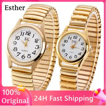 Buy LONGBO Analogue Couple Watch Marriage Gift Set for Men and Women  Stainless Steel Luminous Rhinestone Studded Watch Set for Men and Women  (Silver-Gold) Online at Low Prices in India - Amazon.in