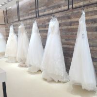 160cm 180cm 200cm Transparent Soft Tulle Dust Cover for Home Clothes Wedding Dress Garment Bridal Gown Protector Mesh Yarn Wardrobe Organisers