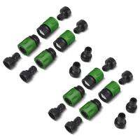 Garden Quick Connect Release Water Hose Fittings Plastic Connectors, Male &amp; Female 3/4 Inch GHT 20Pcs