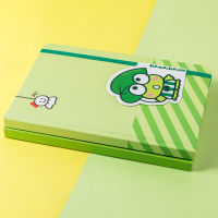 Kingbor A5 Hardcover Book Green Dark Green Cartoon Diary Book Record Book Horizontal Line Book Account Book Notebook