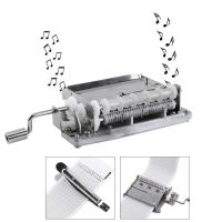 30 Note Mechanical Musical Box Tape Hand Crank Music Box Movement Part Puncher With 3 Strips DIY Songs Perfect Gift Set