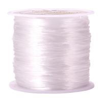 1Roll 0.8mm White Elastic Stretch Polyester Threads Beading String Cord 60m Each for Bracelets Necklace Jewelry Making