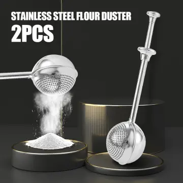 Fypo Stainless Steel Chocolate Sugar Shaker Coffee Dusters Cocoa