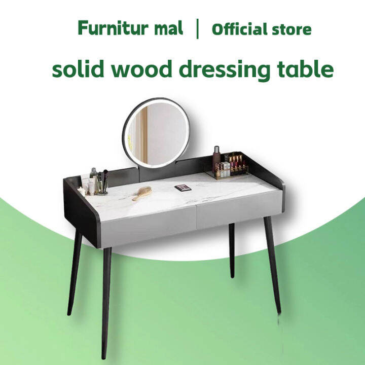 with Led Makeup mirror Multifunctional bedroom Dresser Tidy storage