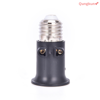 Qungkun? PBT firefire E27หลอดไฟ ADAPTER Holder ฐาน SOCKET Conversion กับ EU Plug