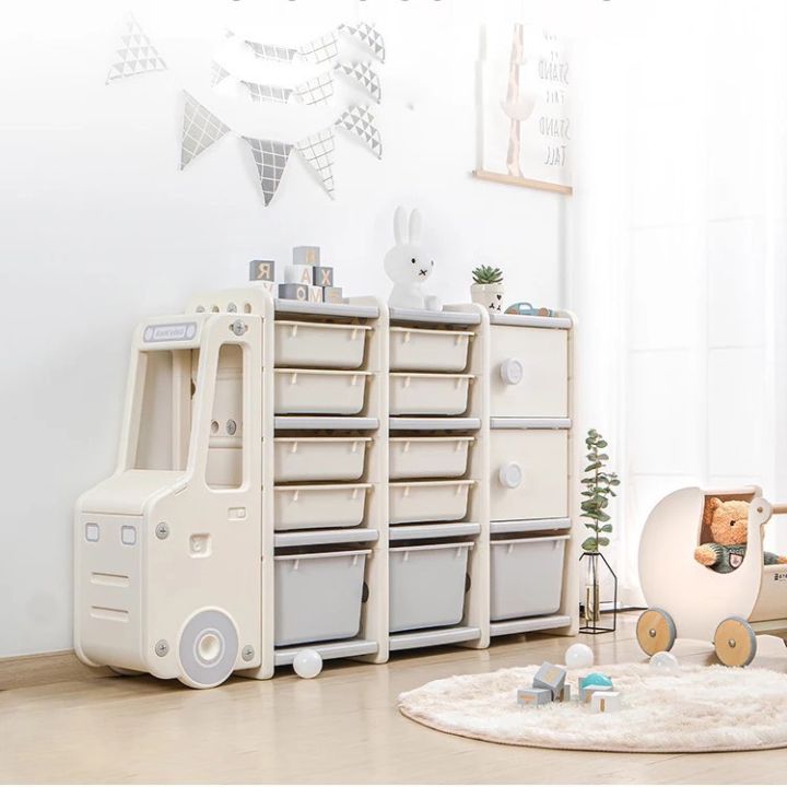 toykidsshop-ชั้นเก็บของเล่น-ตู้เก็บของเล่น-baby-truck-storage-ชั้นวางของเล่นรถบัส-ขนาด13ช่อง-no-6041-3