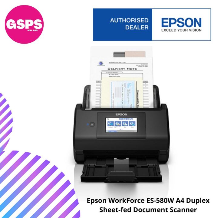 Epson Workforce Es 580w A4 Duplex Sheet Fed Document Scanner Lazada 6293