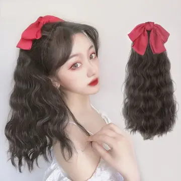 Japanese Girl Wig Hair Long Curly Hair Sweet Fashion Woman Hairpieces