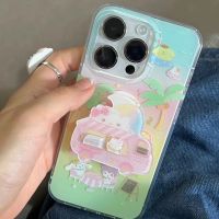 ?จัดส่งภายใน24ชั่วโม?For iPhone 11 12 13 14 pro max case เคสไอโฟน 11 iphone 13 hello kitty เคสป้องกันการตก soft case