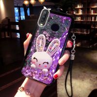 เคส VIVO Y11 Y11d Y12 Y12i Y15 Y17 Y19 S1 เคสโทรศัพท์แบบแข็งการออกแบบใหม่หูกระต่ายที่วางขาตั้งทรายดูดฝาหลังสำหรับ