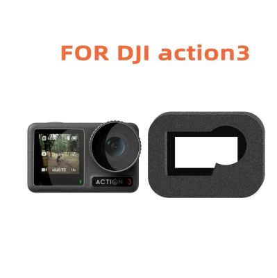Windslayer Frame For DJI OSMO Action 4/3 Camera Soft Noise Reduction Wind Sponge Case Black Windshield Foam Cover Windproof
