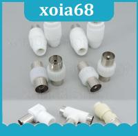 xoia68 Shop RF TV male to Male Female to Female Plug Jack angel socket cable Connector Converter for Antennas TV Aerial Coaxial Adapter