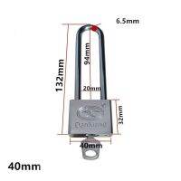ล็อคแบบฝังสแตนเลสเทียมกันขโมยกุญแจขนาด40มม. เปิดได้ยาวพิเศษ Kail Panjang ล็อคปากแหลมได้แบบขยายขนาด50มม.
