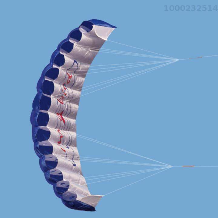 ร่มสำหรับเล่นไคท์บอร์ดดิ้งผาดโผนแบบปีกสองเท่าที่มีสีสันสดใส1-4เมตรว่าวชายหาดกีฬาว่าวลอยได้ขนาดยักษ์นิ่ม