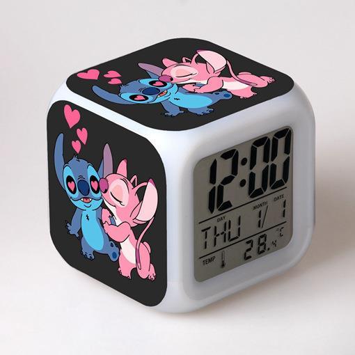 cute-disney-cartoon-lilo-stitch-alarm-clock-growing-led-color-change-digital-light-pvc-stitch-figure-toys-for-kids-birthday-gift