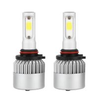 CarCool ไฟหน้า LED IP68ดวงสำหรับรถยนต์,หลอดไฟ9005 ° มุมลำแสง6000องศากันน้ำ360พร้อมระบบทำความเย็น + พัดลมจำนวน2ชิ้น