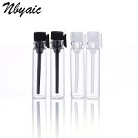 【CW】卍  50Pcs 1ml2ml plastic rod glass sample empty bottle essential oil test perfume dropper mini