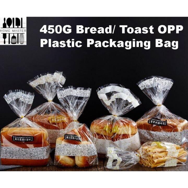 [JomBeliLah] 450G Toast & Bread OPP Transparent Packaging Bag/ Plastic