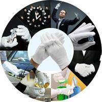 White Cotton Gloves Butler Beauty Waiters Magician Gloves Ceremonial Dust-free Wear Jewelry Gloves Gloves Training Labor Salesman White Z1P9