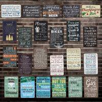 [ WellCraft ] Caravan rules Life beer Quote Metal Painting Wall Plaque Custom Tin Sign Antique bar Pub Decor HY-1692