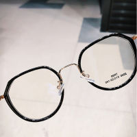 [cele]Polygonal Myopia Glasses Anti-blue Light Anti-radiation Glasses Frame Female Thin Student Flat Glasses