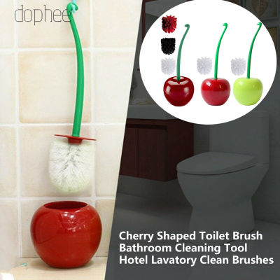 dophee 1set Cherry Toilet Brush Toilet cleaner Bowl toilet brush Holder Set WC Lavatory bathroom wc accessories