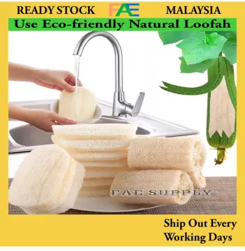 50Pcs Natural Loofah/Luffa/Loofa/Biodegradable/BathSponge Clean Kitchen  Scrubber