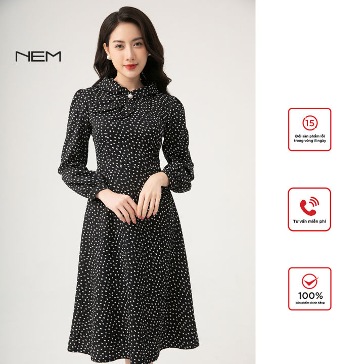 Đầm công sở NEM Fashion tay dài D42452 | Lazada.vn