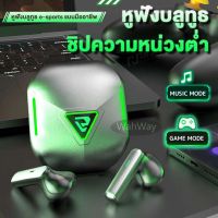 CY-02  หูฟังไร้สายเกมมิ่ง E-sports TWS Bluetooth 5.0 หูฟังตัดเสียงรบกวนแบบ Latency ต่ำ เสียงรอบทิศทางแบบสเตอริโอไฮไฟสเตอริโอแบบสปอร์ตหูฟังกันน