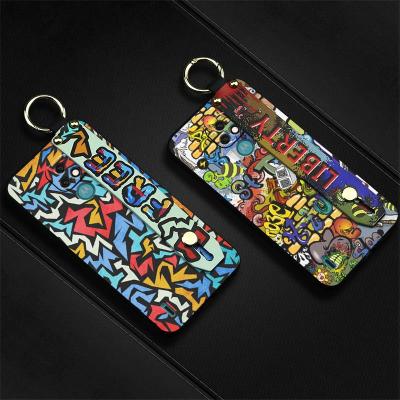 protective New Phone Case For MOTO E7 cover Waterproof Durable Anti-dust cartoon Cute Graffiti Phone Holder Lanyard TPU