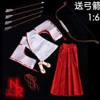 Spot Nrtoys 1/6 Soldier Clothes Platycodon Grandiflorum Witch Clothing Nr20 Kimono Bow And Arrow Without Female Body