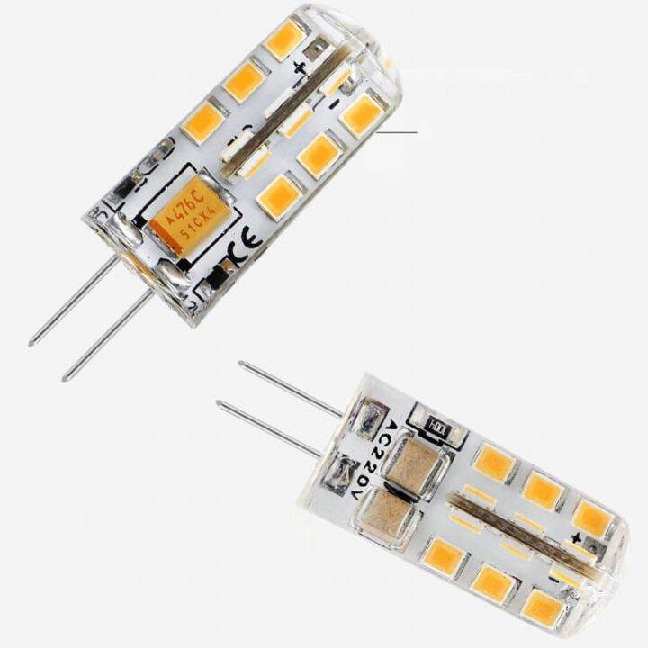 10ชิ้น-g4-1w-นำไบ-ไฟเสียบ120-lm-24ลูกปัดนำ12v-3014smd-10w-20w-หลอดฮาโลเจนเทียบเท่าอบอุ่นหลอดไฟสีขาวสีขาวเย็น-rohs