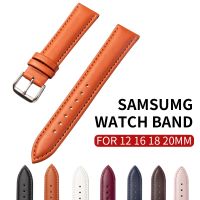 Tali Jam Kulit 18Mm 20Mm 22Mm untuk Jam Tangan Galaxy 4 Tali untuk Jam Tangan Huawei GT 2 untuk Gelang Amazfit GTS 2 GTR3 Pro Correa 22Mm